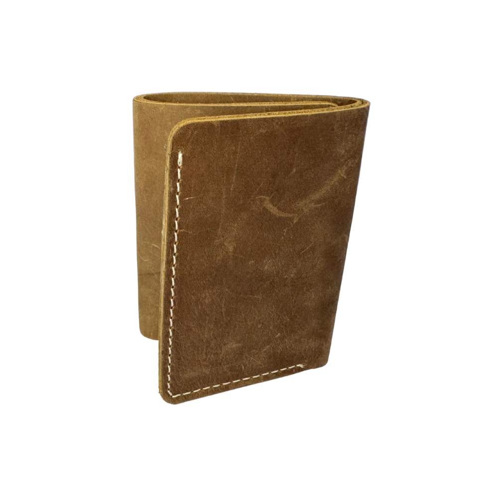 Boldhorn B1 – Tan Tri-Fold Wallet – Only Leather