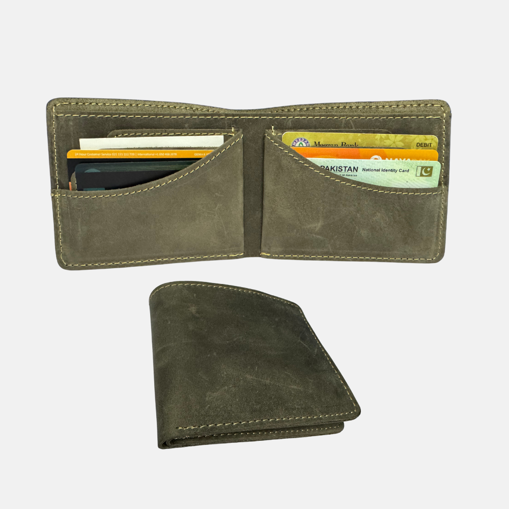 Boldhorn B5 – Dust Grey Wallet – Only Leather