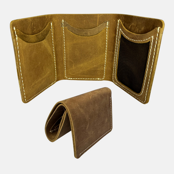 Boldhorn B1 – Tan Tri-Fold Wallet – Only Leather