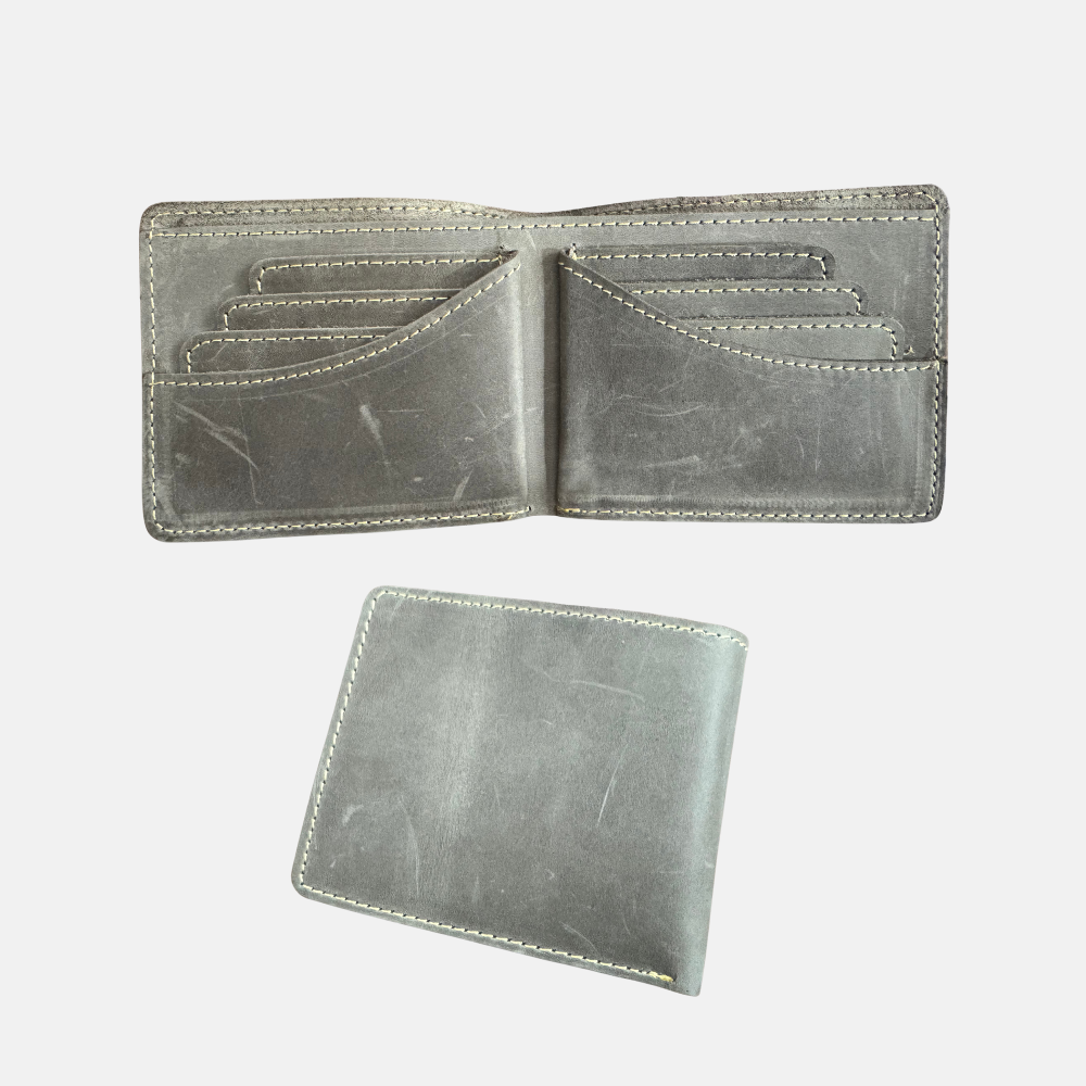 Boldhorn B5 – Dust Grey Wallet – Only Leather